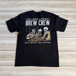 LGND Supply Co Brew Crew T-Shirt Black Large NWT